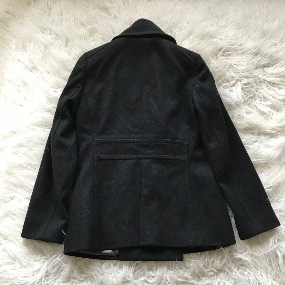 J. Crew Melton‎ Pea Coat Jacket Double Breasted - Picture 9 of 9